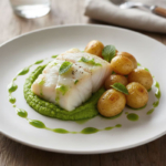 Dos de cabillaud vapeur douce écrasé de fèves